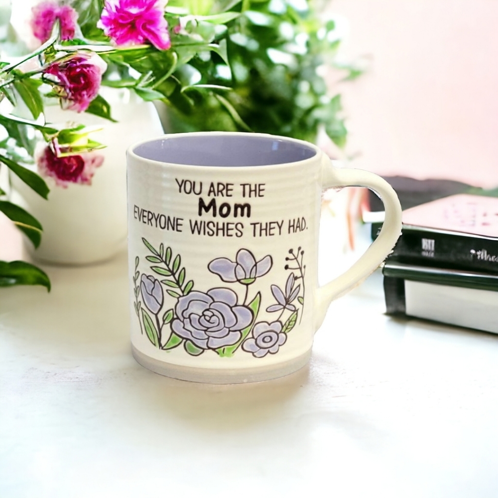 🆕️ Kimber Mom 18OZ Purple and White Mug / Cup - NWT